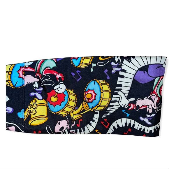 Goofey Disney Balancine 100% Cummerbund With Great Graphics Musical Piano - Picture 4 of 4